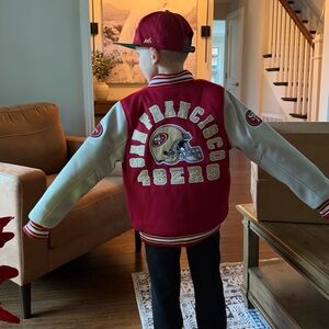 NWT San Francisco 49ers varsity youth  jacket